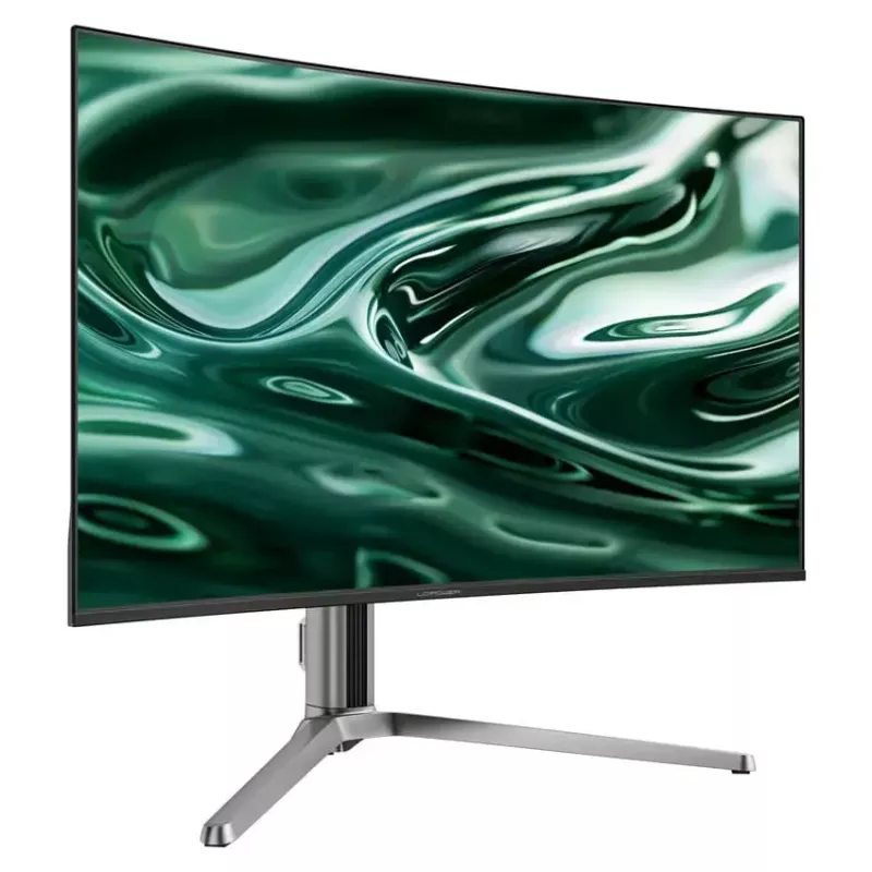 LC-Power LC-M32UCO 31.5 inch QD-OLED 4K Ultra HD curved monitor, 3840×2160, 0.03 ms, 450 cd/m², USB hub, speakers, VESA, height adjustable