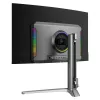 LC-Power LC-M32UCO 31.5 inch QD-OLED 4K Ultra HD curved monitor, 3840×2160, 0.03 ms, 450 cd/m², USB hub, speakers, VESA, height adjustable
