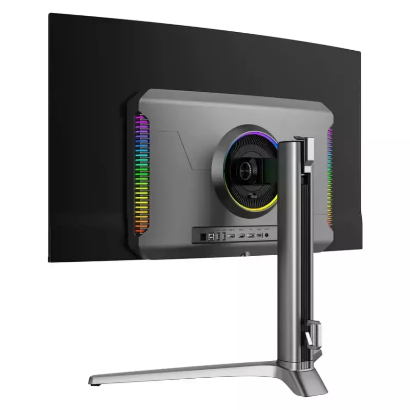 LC-Power LC-M32UCO 31.5 inch QD-OLED 4K Ultra HD curved monitor, 3840×2160, 0.03 ms, 450 cd/m², USB hub, speakers, VESA, height adjustable