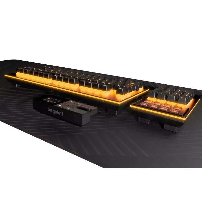 be quiet! Dark Mount Silent Linear DE ISO keyboard Gaming USB QWERTZ German Black