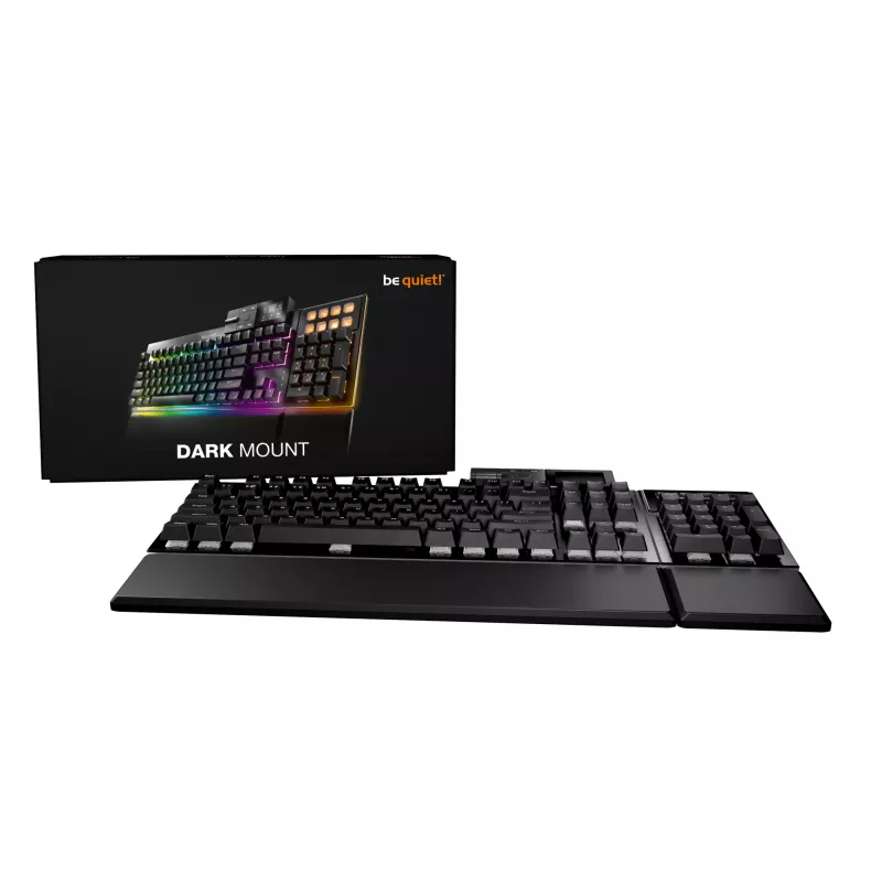 be quiet! Dark Mount Silent Linear DE ISO keyboard Gaming USB QWERTZ German Black