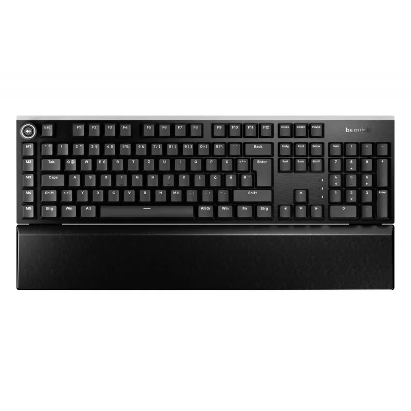 be quiet! Light Mount Silent Linear DE ISO keyboard Gaming USB QWERTZ German Black