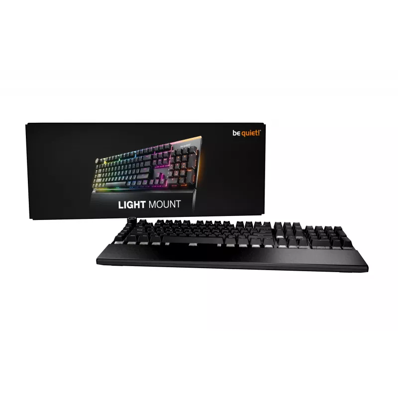 be quiet! Light Mount Silent Linear DE ISO keyboard Gaming USB QWERTZ German Black