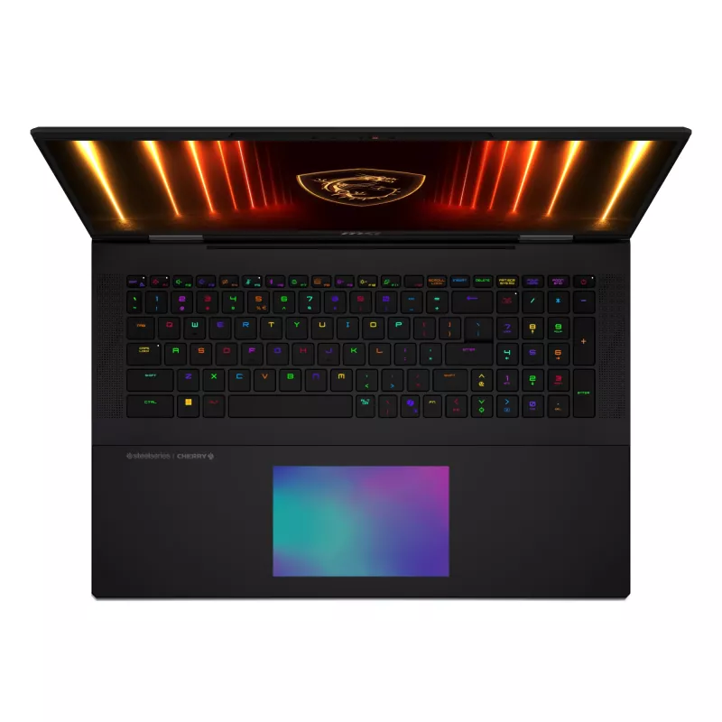 MSI Titan 18 HX AI A2XWJG-070 gaming laptop, Intel Core Ultra 9 285HX, 18 inch UHD+, 96GB DDR5, 6TB SSD, NVIDIA GeForce RTX 5090 24GB, Windows 11 Pro