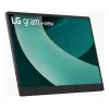 LG 17MT70 Portable monitor Black, Stainless steel 43.2 cm (17 inch) LED 2560 x 1600 pixels