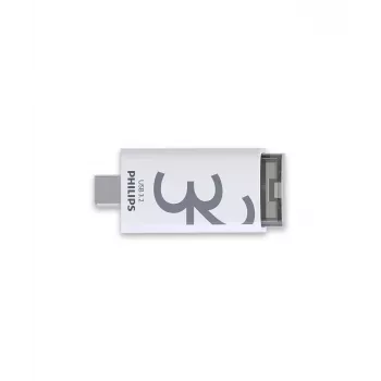 Philips Click USB flash drive 32 GB USB Type-C 3.2 Gen 1 (3.1 Gen 1) Transparent, White