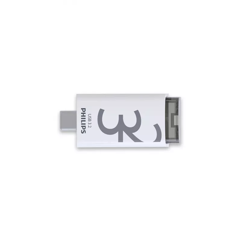Philips Click USB flash drive 32 GB USB Type-C 3.2 Gen 1 (3.1 Gen 1) Transparent, White