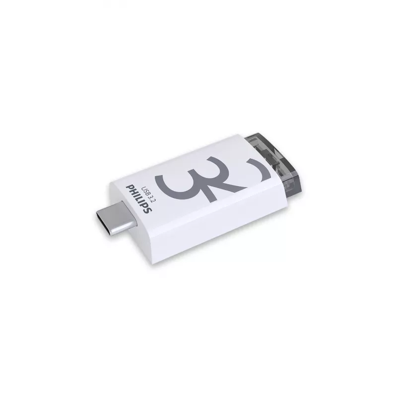 Philips Click USB flash drive 32 GB USB Type-C 3.2 Gen 1 (3.1 Gen 1) Transparent, White