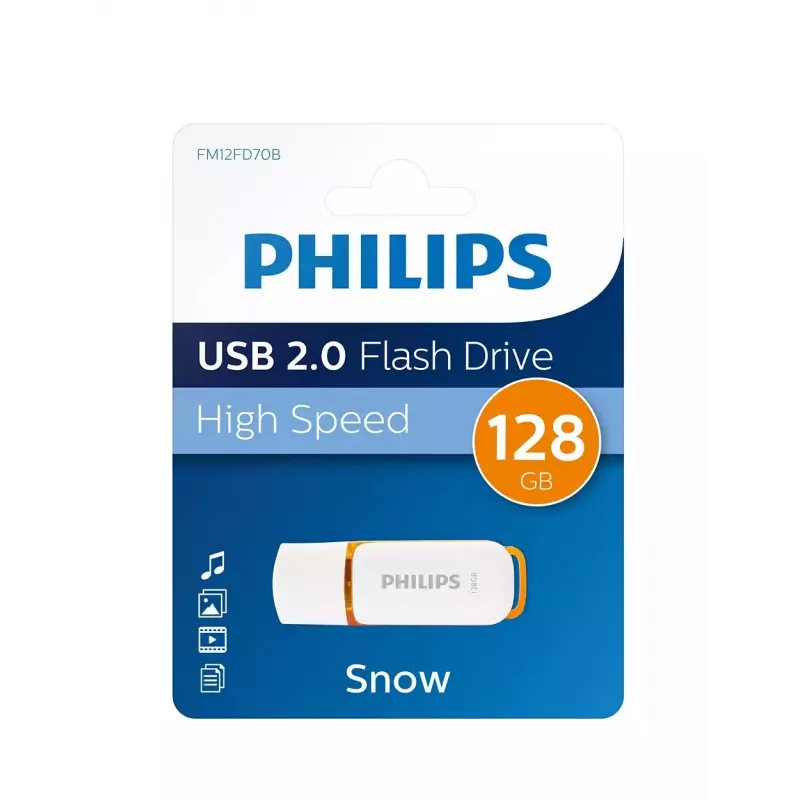 Philips FM12FD70B USB flash drive 128 GB USB Type-A 2.0 White