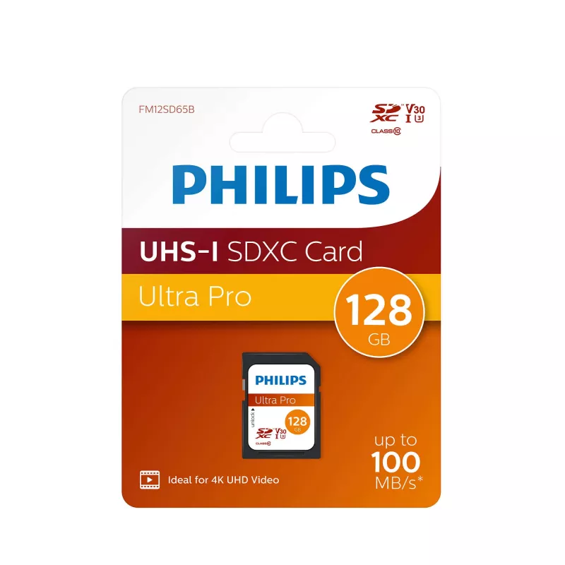 Flash memory Philips 128 GB SDXC UHS-I FM12SD65B