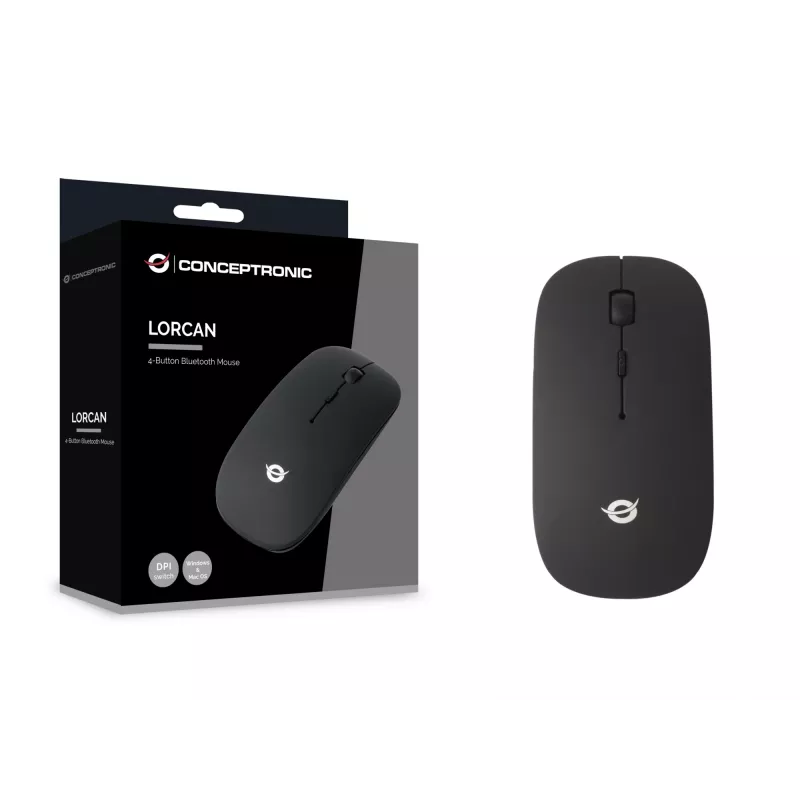 Conceptronic LORCAN01B 4-Button Bluetooth Mouse