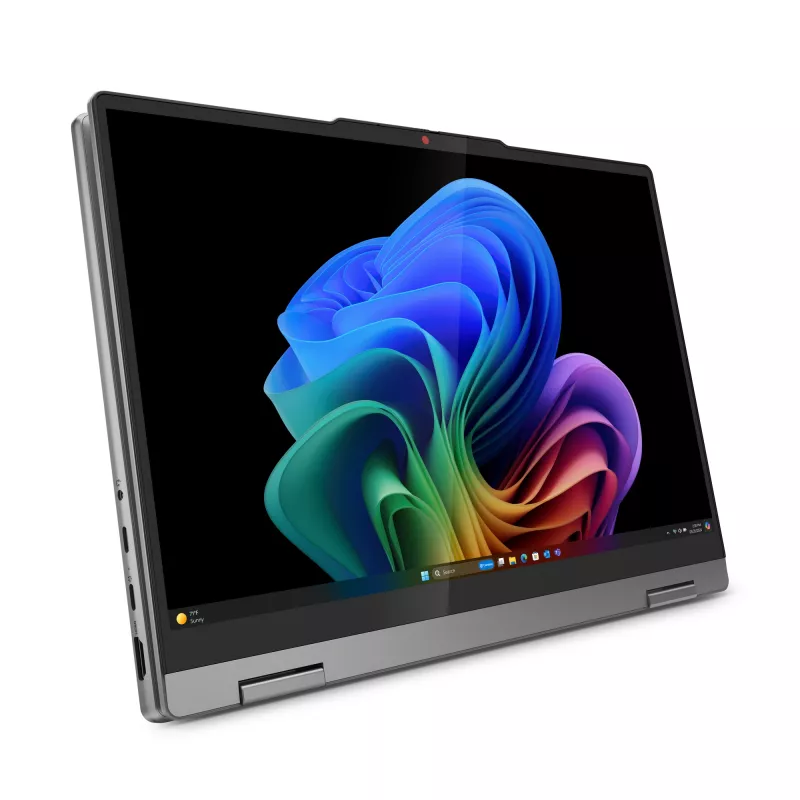 Lenovo IdeaPad 5 2-in-1 14Q8X9 Copilot+ PC Snapdragon X1P-42-100 Hybrid (2-in-1) 35.6 cm (14 inch) Touchscreen WUXGA 16 GB LPDDR5x-SDRAM 1 TB SSD Wi-Fi 7 (802.11be) Windows 11 Home German Grey