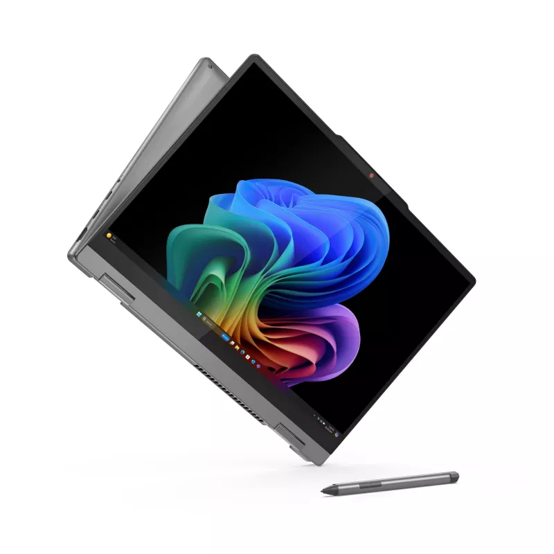 Lenovo IdeaPad 5 2-in-1 14Q8X9 Copilot+ PC Snapdragon X1P-42-100 Hybrid (2-in-1) 35.6 cm (14 inch) Touchscreen WUXGA 16 GB LPDDR5x-SDRAM 1 TB SSD Wi-Fi 7 (802.11be) Windows 11 Home German Grey
