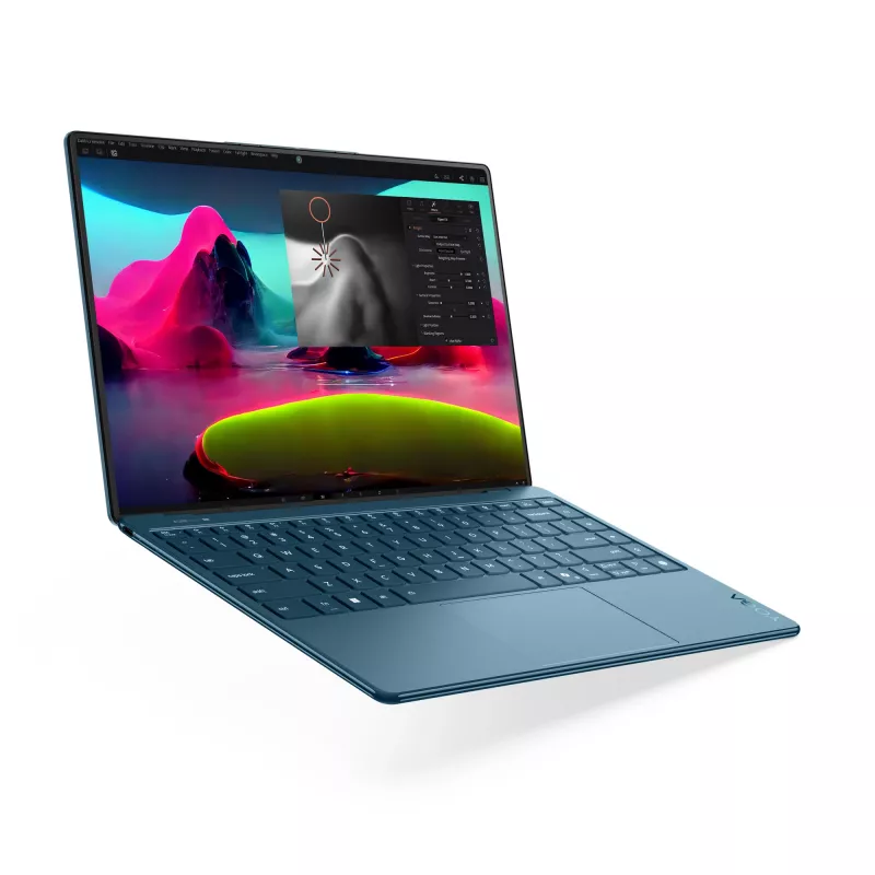 Lenovo Yoga Slim 9 14ILL10 Copilot+ PC Intel Core Ultra 7 258V Laptop 35.6 cm (14 inch) Touchscreen WQUXGA 32 GB LPDDR5x-SDRAM 1 TB SSD Wi-Fi 7 (802.11be) Windows 11 Home German Teal