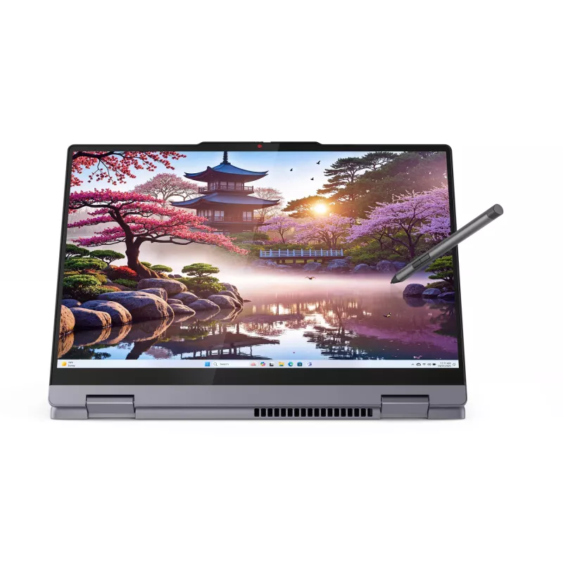 Lenovo IdeaPad 5 2-in-1 14AKP10 Copilot+ PC AMD Ryzen™ AI 7 350 Hybrid (2-in-1) 35.6 cm (14 inch) Touchscreen WUXGA 16 GB LPDDR5x-SDRAM 512 GB SSD Wi-Fi 7 (802.11be) Windows 11 Home German Grey