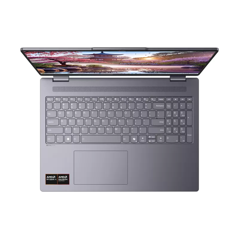 Lenovo IdeaPad 5 2-in-1 16AKP10 Copilot+ PC AMD Ryzen™ AI 7 350 Hybrid (2-in-1) 40.6 cm (16 inch) Touchscreen WUXGA 16 GB LPDDR5x-SDRAM 1 TB SSD Wi-Fi 7 (802.11be) Windows 11 Home German Grey