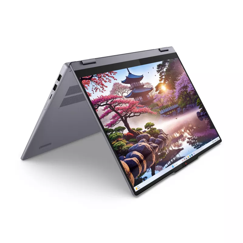 Lenovo IdeaPad 5 2-in-1 16AKP10 Copilot+ PC AMD Ryzen™ AI 7 350 Hybrid (2-in-1) 40.6 cm (16 inch) Touchscreen WUXGA 16 GB LPDDR5x-SDRAM 1 TB SSD Wi-Fi 7 (802.11be) Windows 11 Home German Grey