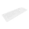 Contour Design Active Key Contour ClassicClean Medical Keyboard Removable Cover Full-Size Wireless White C8100