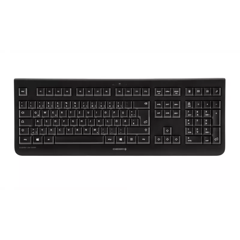 CHERRY DW 3000 keyboard Mouse included Universal RF Wireless AZERTY Belgian Black