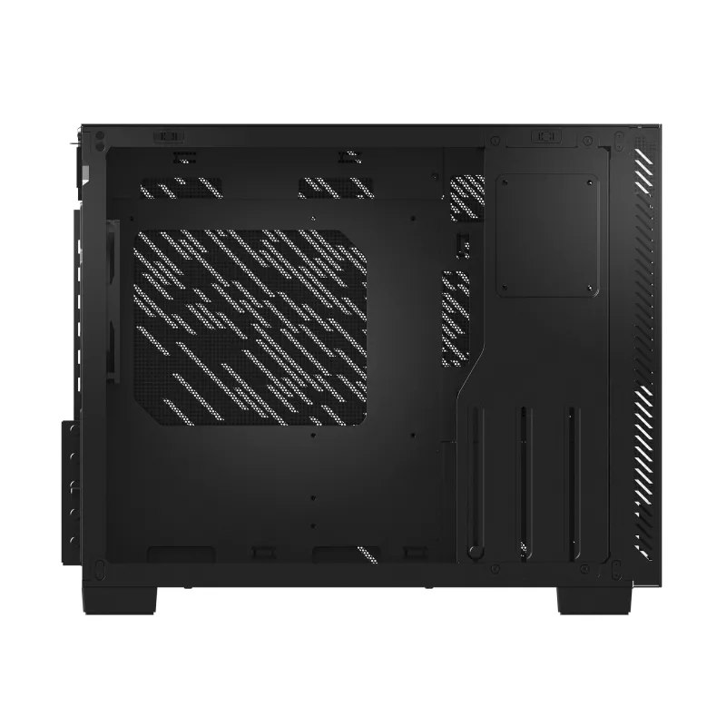 XPG VALOR AIR NANO MID-TOWER CHASSIS - Black, Midi Tower, PC, Black, micro ATX, Mini-ITX, SPCC, 17 cm