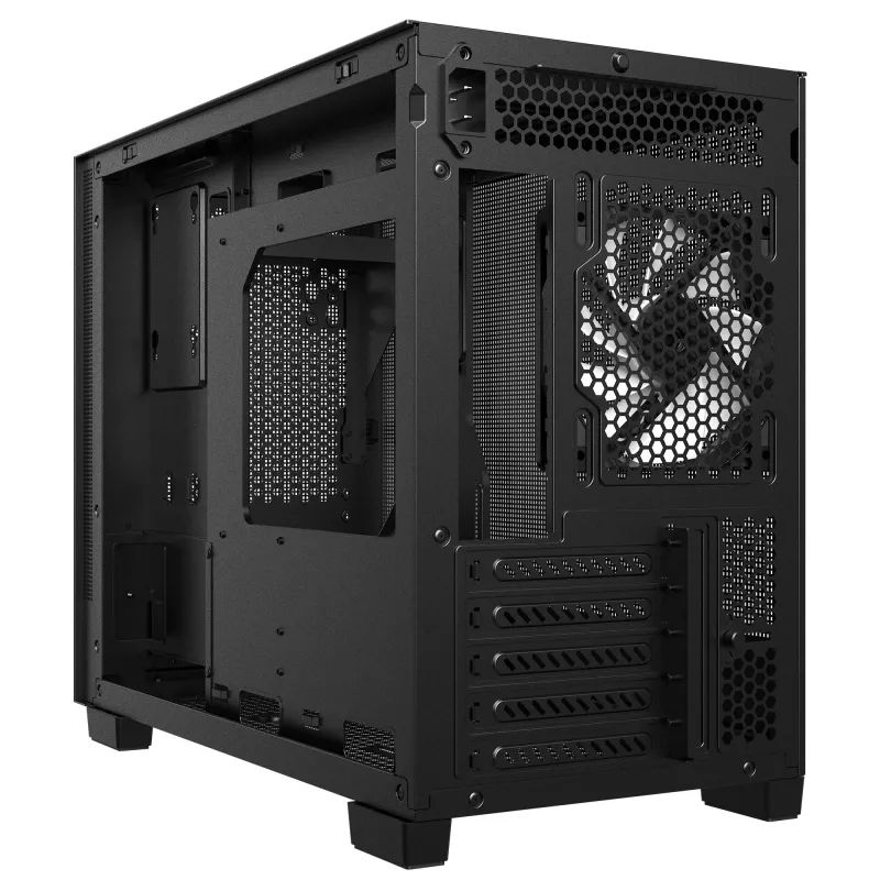 XPG VALOR MESH NANO MID-TOWER-CHASSIS - Black, Midi Tower, PC, Black, micro ATX, Mini-ITX, SPCC, 17 cm
