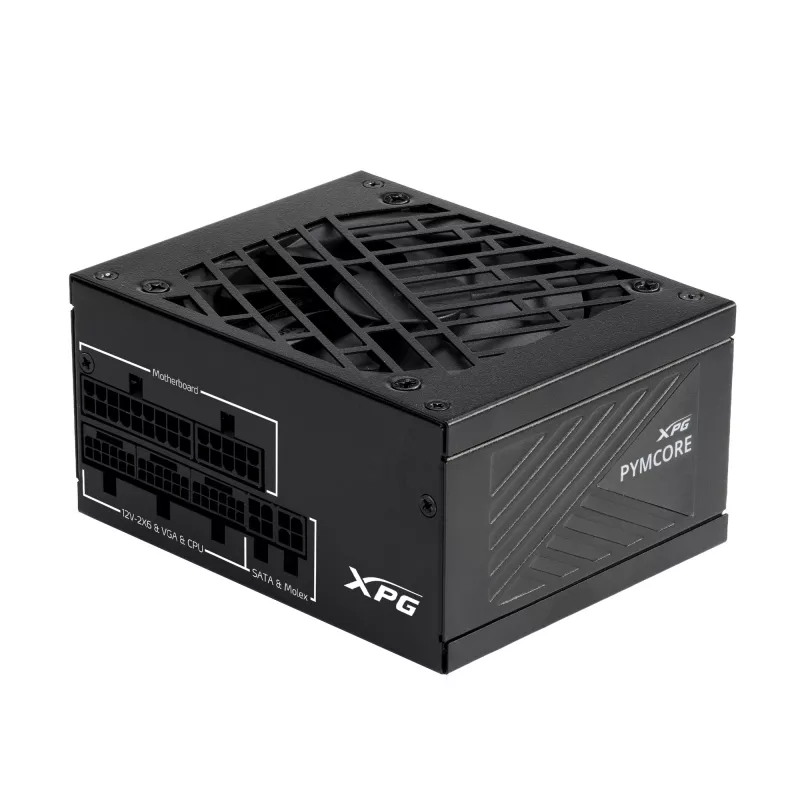XPG PYMCORE 750w SFX GOLD Power Supply, 750 W, 100 - 240 V, 50/60 Hz, 10 A, 20 A, 62.4 A