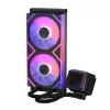 XPG LEVANTE II 240 Black, Liquid cooling kit, 12 cm, 26.7 sone, Black