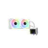 XPG LEVANTE II 240 White, Liquid cooling kit, 12 cm, 26.7 sone, White
