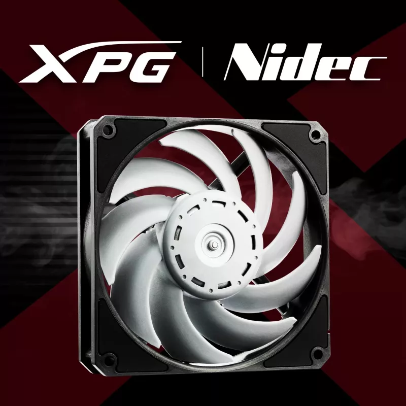 XPG VENTO PRO 120 PWM Black, Fan, 12 cm, 450 RPM, 2500 RPM, Black, White