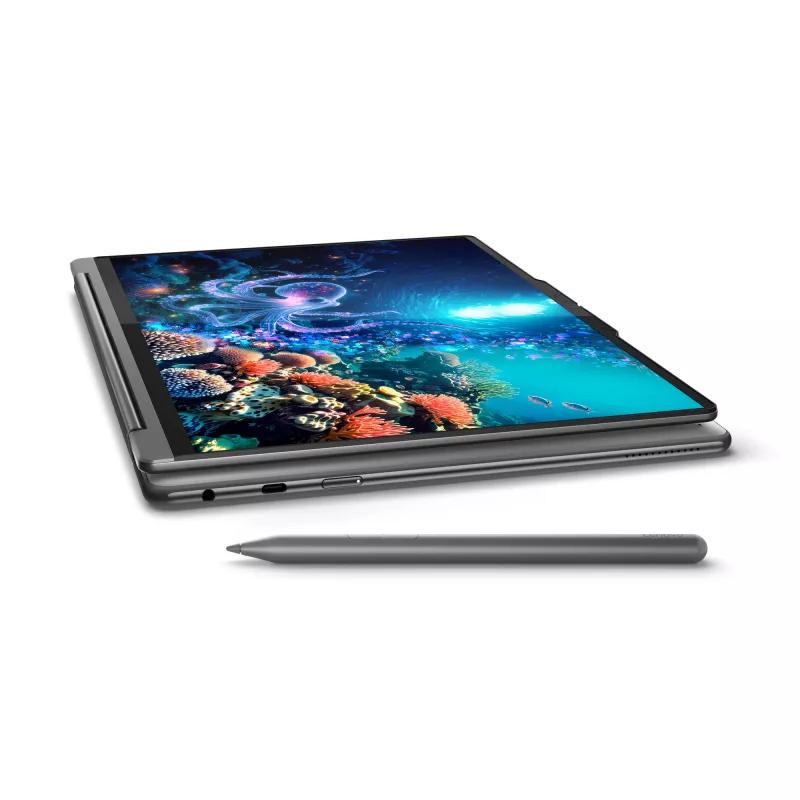Lenovo Yoga 9 2-in-1 14ILL10 Copilot+ PC Intel Core Ultra 7 258V Hybrid (2-in-1) 35.6 cm (14 inch) Touchscreen WQUXGA 32 GB LPDDR5x-SDRAM 1 TB SSD Wi-Fi 7 (802.11be) Windows 11 Home German Grey