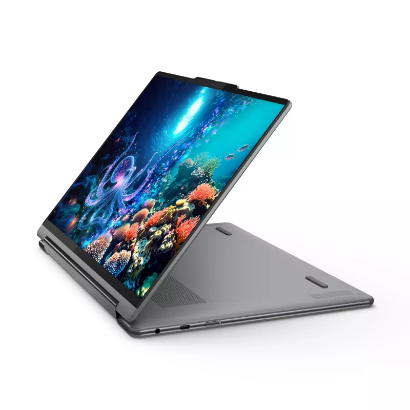 Lenovo Yoga 9 2-in-1 14ILL10 Copilot+ PC Intel Core Ultra 7 258V Hybrid (2-in-1) 35.6 cm (14 inch) Touchscreen WQUXGA 32 GB LPDDR5x-SDRAM 1 TB SSD Wi-Fi 7 (802.11be) Windows 11 Home German Grey