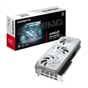 Graphics card GIGABYTE Radeon RX 9070 XT GAMING OC ICE 16 GB GDDR6 256-bit PCIe 5.0 3-fan white