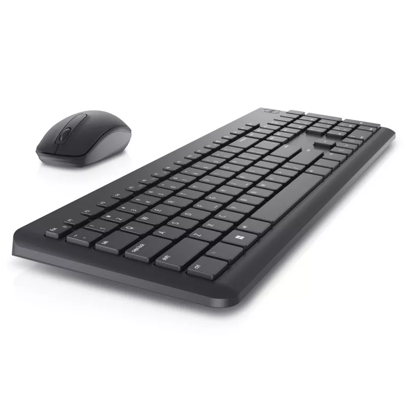 Keyboard and Mouse set Dell KM3322W — wireless RF, full-size German QWERTZ, black