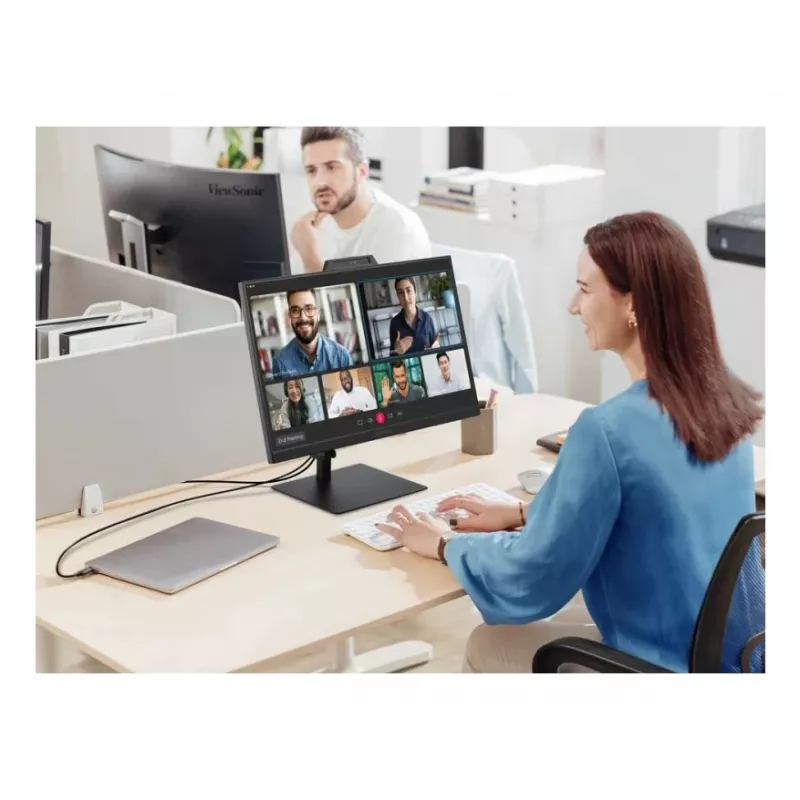 27 inch ViewSonic VG2741V-2K computer monitor, 2560×1440 QHD, 4 ms, IPS/LCD, built-in speakers, VESA, height adjustable, black