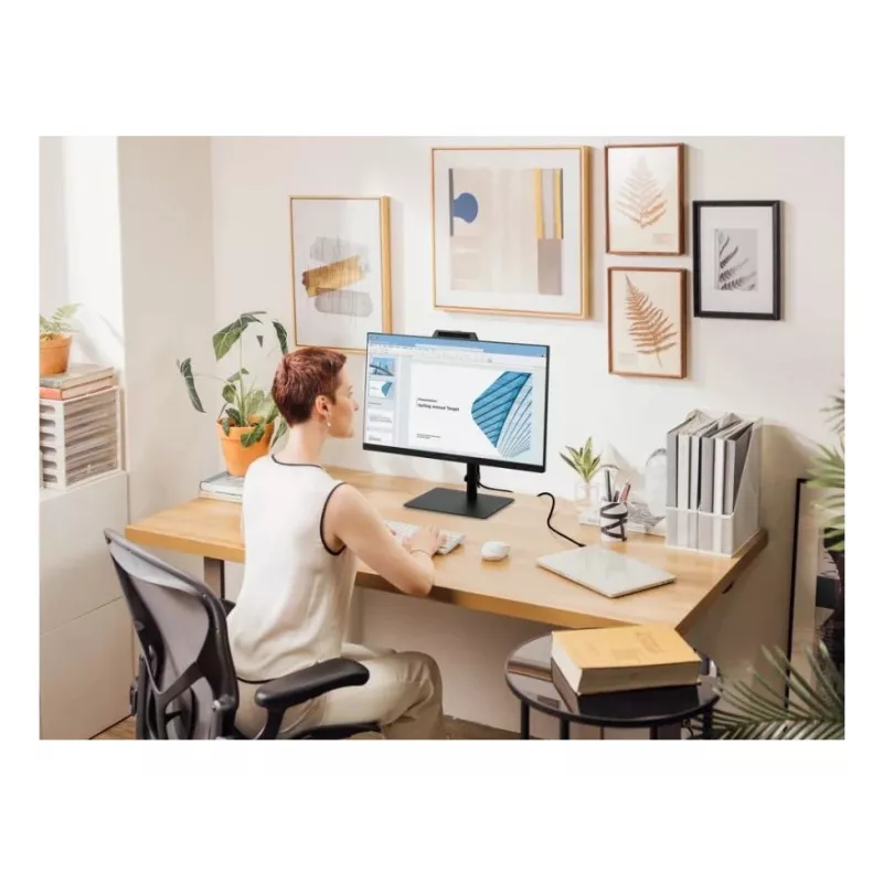 27 inch ViewSonic VG2741V-2K computer monitor, 2560×1440 QHD, 4 ms, IPS/LCD, built-in speakers, VESA, height adjustable, black