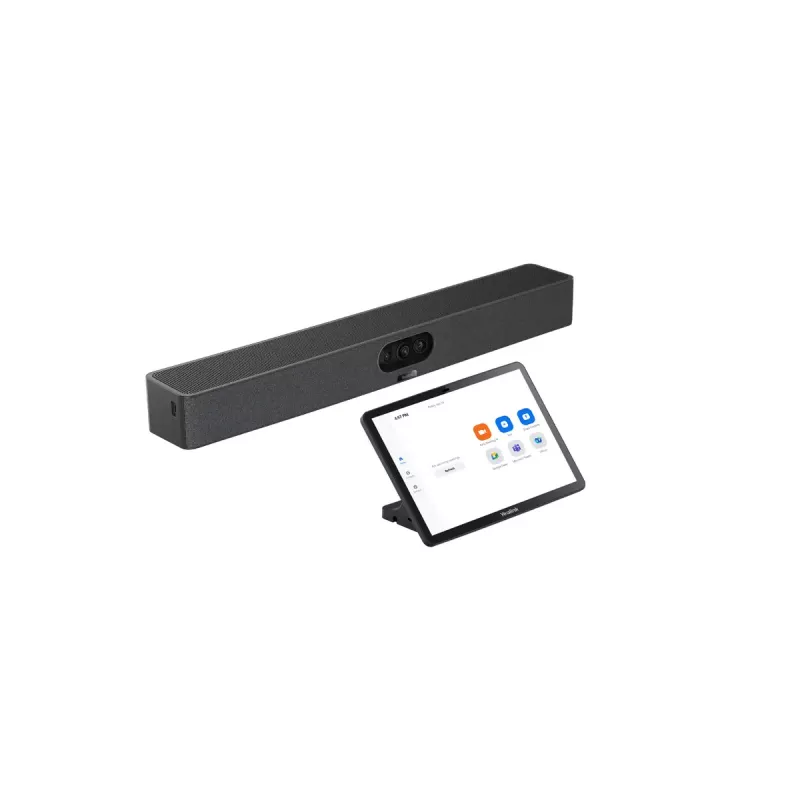 Yealink MeetingBar A25 Video Bar and CTP25 Touch Console Kit Bundle Black 3840 x 2160 pixels 30 fps