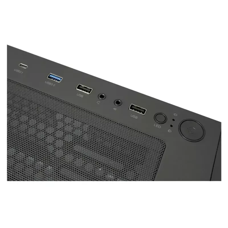 PC Case LC-Power Black_Wanderer_X Midi Tower Black
