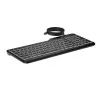 HP 400 Backlit Wired Keyboard Full-size USB Black