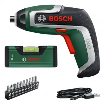 Cordless screwdriver Bosch IXO 7 with 32-piece bit set, rechargeable handheld driver