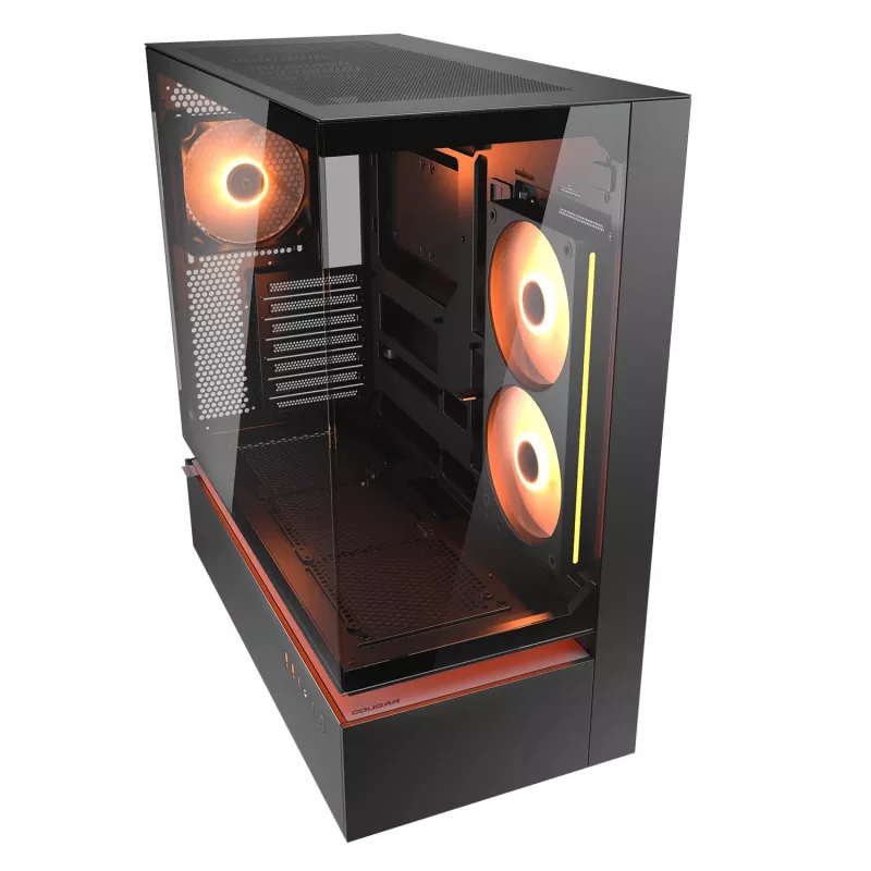 COUGAR Midi Tower Case, CFV235, ARGB, Glass, Black