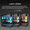 COUGAR Midi Tower Case, CFV235, ARGB, Glass, Black