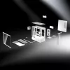 COUGAR Midi Tower Case, CFV235, ARGB, Glass, Black