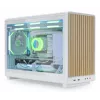 PC Case Lian Li A3-mATX Micro Tower — White with Wood, supports ATX/SFX/SFX-L PSUs, Micro-ATX/Micro-ITX, 1x3.5 inch + 2x2.5 inch