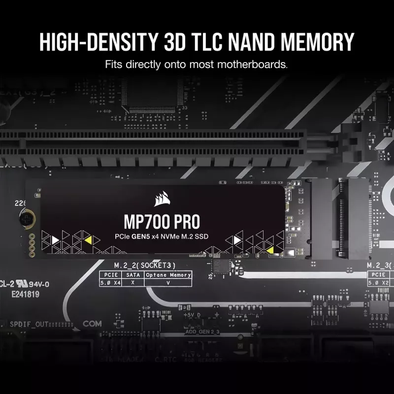 SSD disk Corsair 1 TB M.2 PCI Express 5.0 MP700 PRO