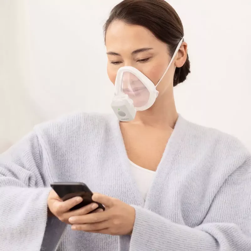 Nasal inhaler Medisana IN 705, battery-powered, continuous mode, grey/white, 54×44×36 mm, 45 g