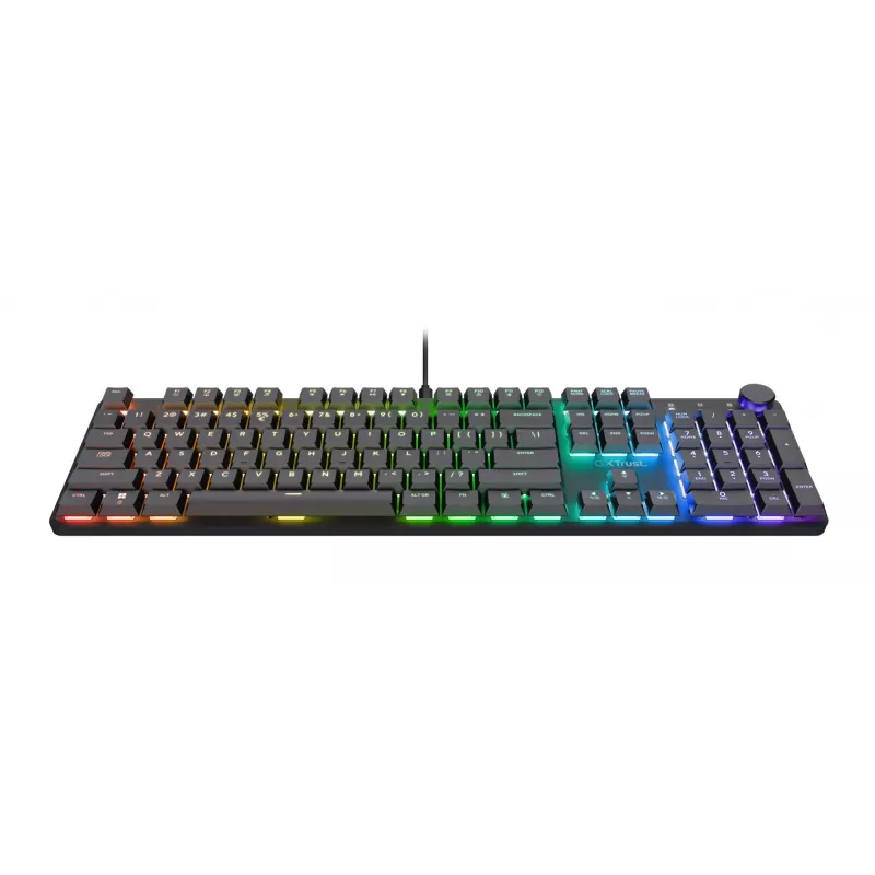 Mechanical Gaming Keyboard TRUST GXT 866 TORIX USB Full-size 104-key QWERTY Black RGB
