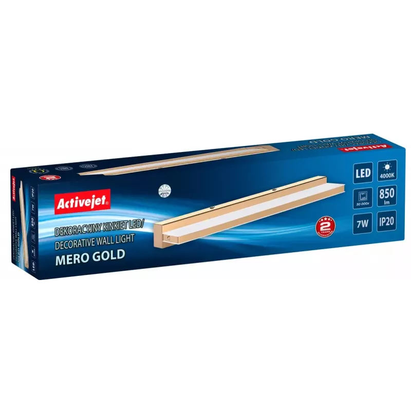 Activejet AJE-MERO GOLD LED wall lamp