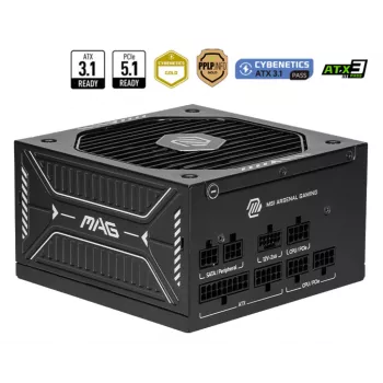 Power supply unit MSI MAG A750GLS PCIE5 750W 24-pin ATX Fully-Modular 80 PLUS Gold Black