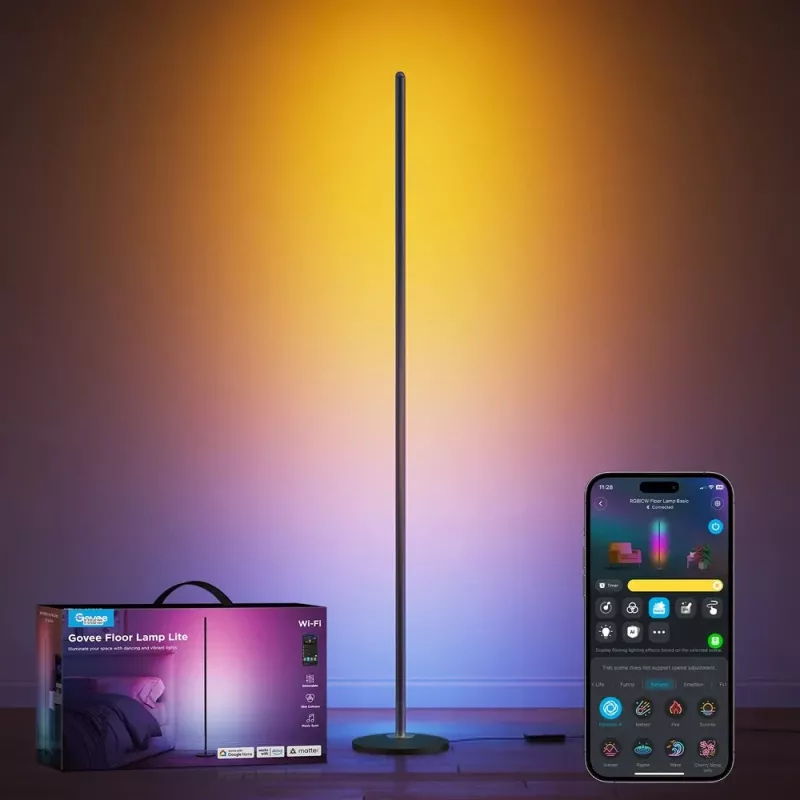Floor lamp Govee Matter RGBICW H8076C13 — smart LED lighting with RGBIC and tunable white