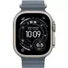 Smartwatch Apple Watch Ultra 3 GPS + Cellular 49mm Natural Titanium case with Anchor Blue Ocean band